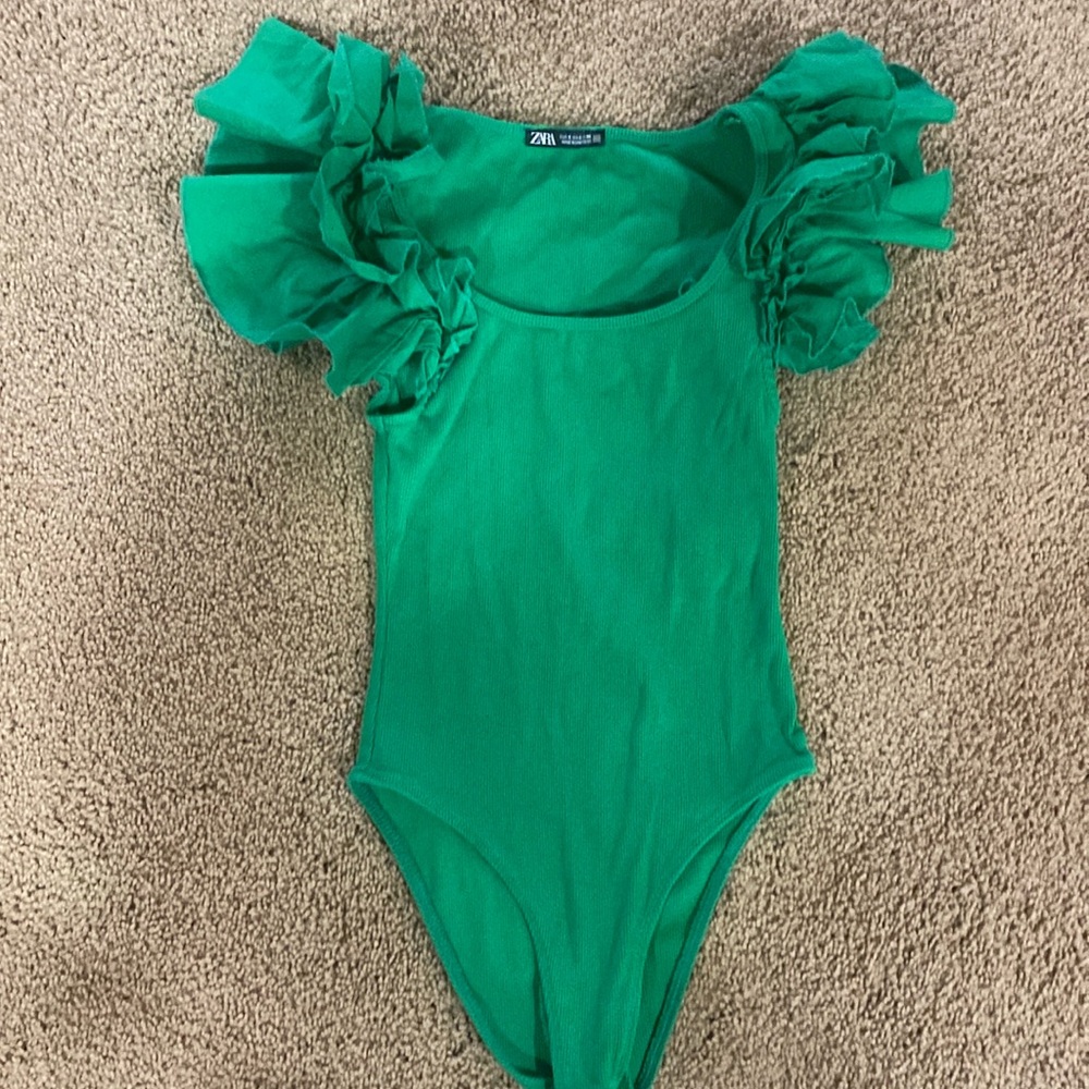 Green body suit